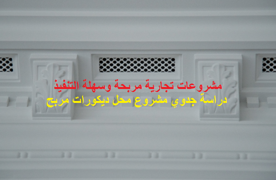 شروط فتح محل جبس ديكور وربح شهري 11 الف جنية Project Gypsum Decorations